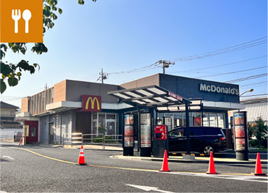 マクドナルド 日立金沢店 約370m〜約390m（徒歩 約5分〜6分）