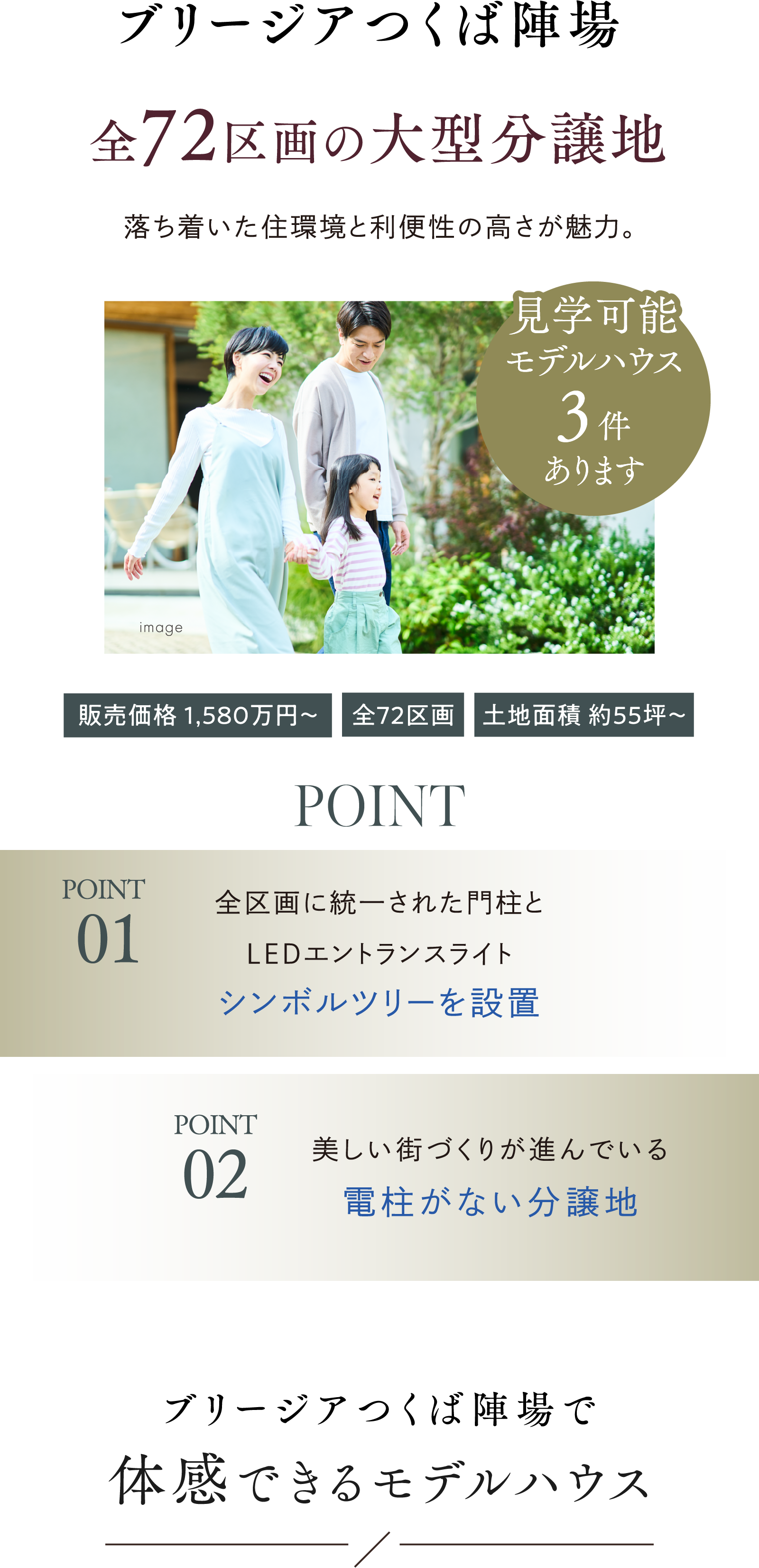 画像：ブリージア陣場全72区画の大型分譲地